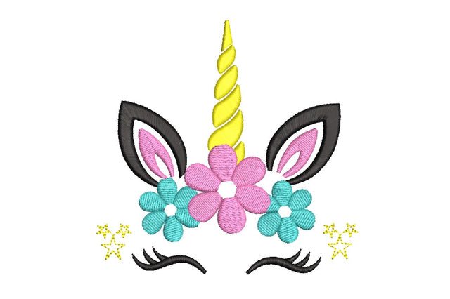 Unicorn machine embroidery design, 4 sizes. Embroidery/Applique DESIGNS ArtEMByNatalia 