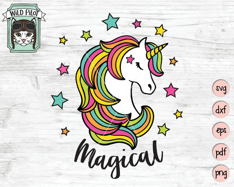 Unicorn Magical SVG Cut File SVG Wild Pilot 