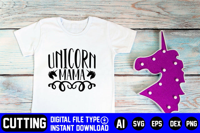 Unicorn Mama SVG CraftlabSvg29 