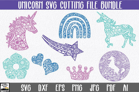 Unicorn Mandala SVG Bundle SVG Old Market 
