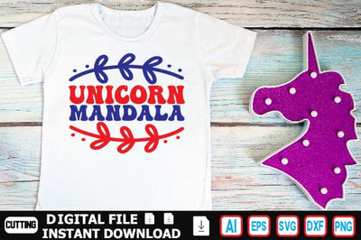 Unicorn Mandala SVG Craftlabsvg24 