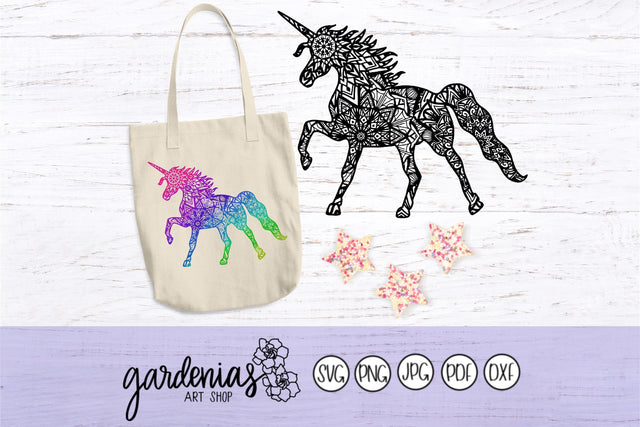 Unicorn Mandala SVG Gardenias Art Shop 