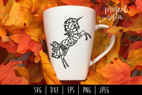 Unicorn Mandala Zentangle Mini Bundle - Set of 5 SVG SavoringSurprises 