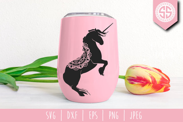 Unicorn Mandala Zentangle SVG SavoringSurprises 