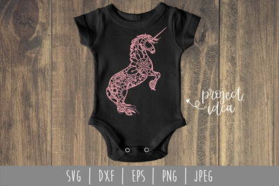 Unicorn Mandala Zentangle SVG SavoringSurprises 