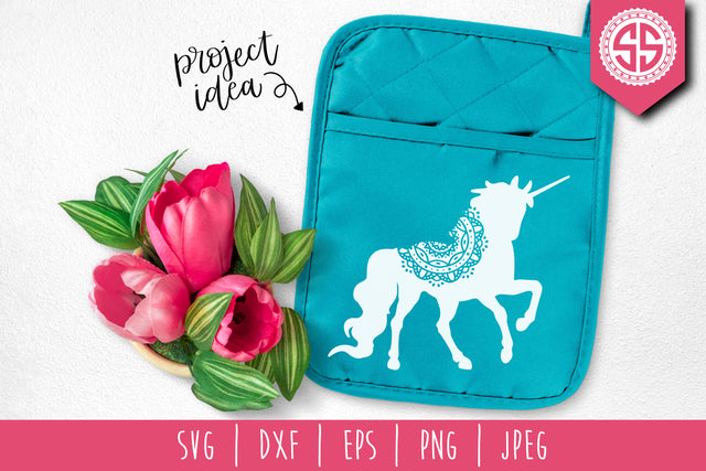 Unicorn Mandala Zentangle SVG SavoringSurprises 