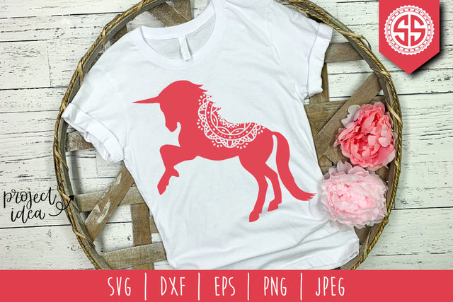 Unicorn Mandala Zentangle SVG SavoringSurprises 