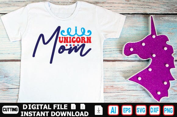 Unicorn Mom SVG Craftlabsvg24 
