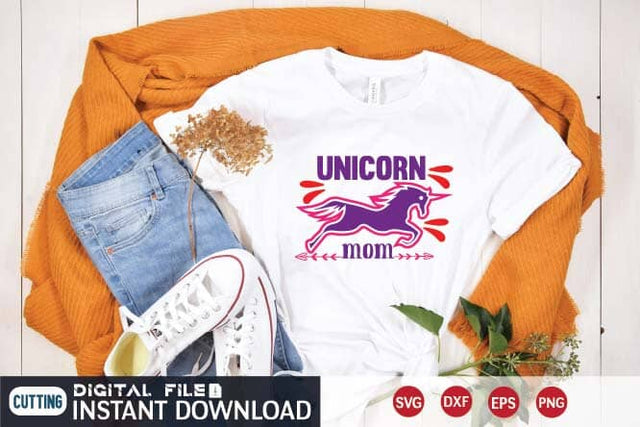 unicorn mom svg SVG designer krishna 