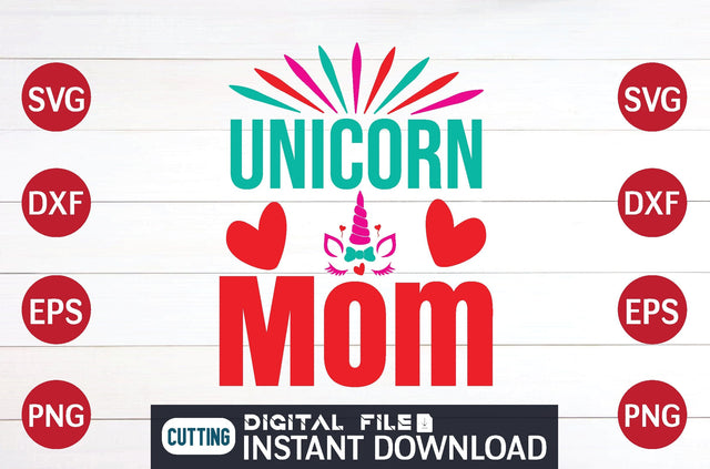 Unicorn Mom svg SVG designer krishna 