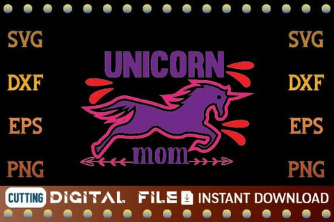 unicorn mom svg SVG designer krishna 