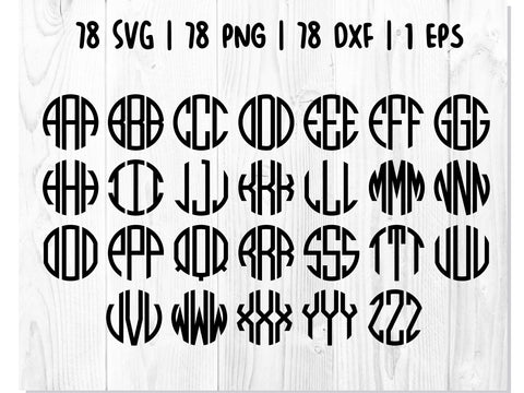 Unicorn Monogram Bundle SVG SVG CreativeStudioTM 