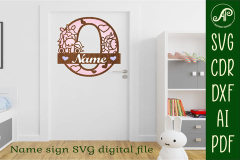 Unicorn Monogram Letter O SVG Cut File SVG APInspireddesigns 