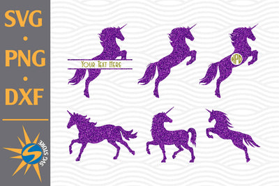 Unicorn Monogram SVG, PNG, DXF Digital Files Include SVG SVGStoreShop 