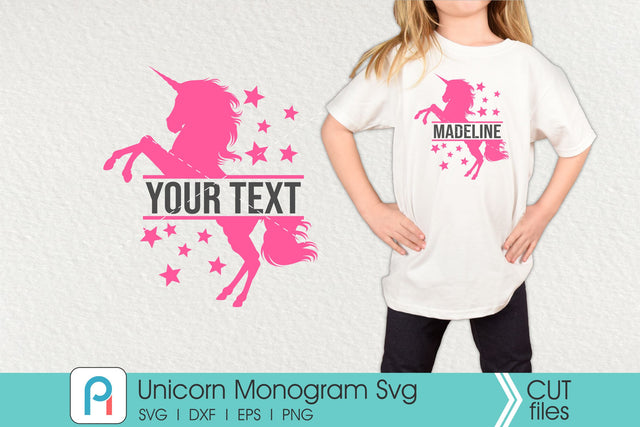 Unicorn Monogram Svg, Unicorn Svg, Unicorn Clip Art SVG Pinoyart Kreatib 