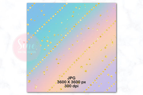 Unicorn Ombre Glitter Digital Papers Backgrounds Set Digital Pattern SineDigitalDesign 