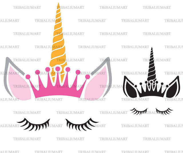 Unicorn princess SVG TribaliumArtSF 