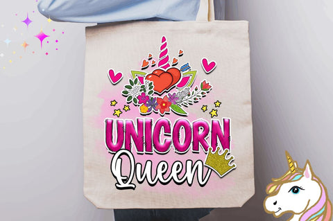 Unicorn queen Sublimation PNG, Unicorn Sublimation Design Sublimation Regulrcrative 