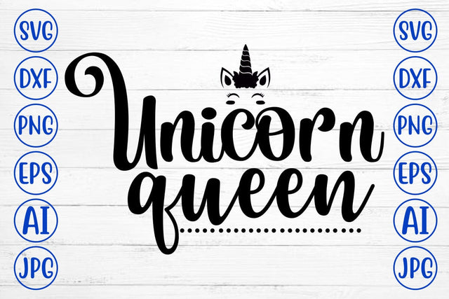 Unicorn Queen SVG Cut File SVG Syaman 