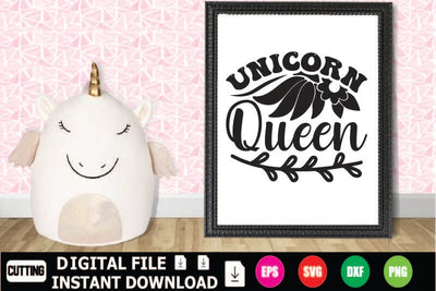 Unicorn Queen SVG Shahin alam 