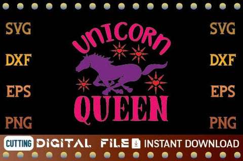 unicorn queen svg SVG designer krishna 