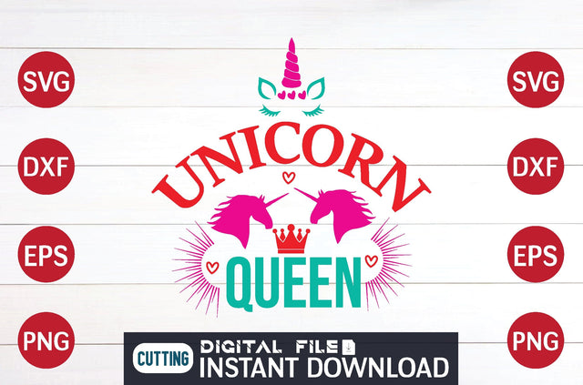 Unicorn queen svg SVG designer krishna 