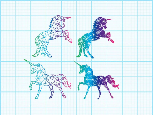 Unicorn Rainbow Geomatical Sublimation Svg Sublimation Johan Ru designs 