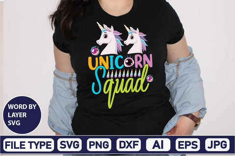 Unicorn Squad SVG Cut File SVG DesignPlante 503 