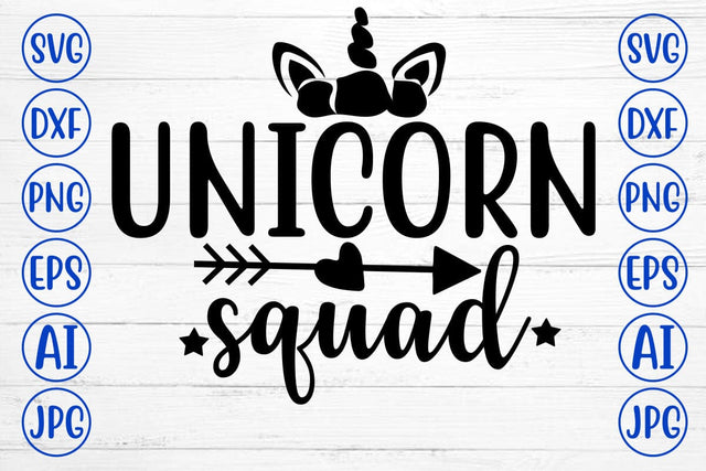 UNICORN SQUAD SVG Cut File SVG Syaman 