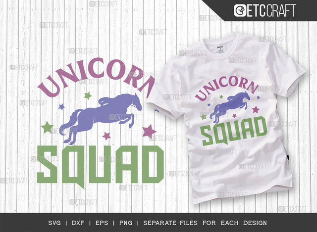 Unicorn Squad SVG Cut File, Unicorn Svg, Rhinoceros Svg, Funny Saying, Animal Svg, Rhino Quotes, Typography Design, SVG ETC Craft 