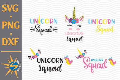Unicorn Squad SVG, PNG, DXF Digital Files Include SVG SVGStoreShop 