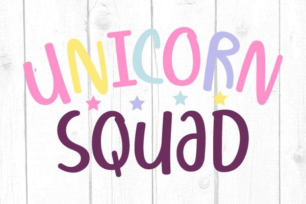 Unicorn Squad Svg SVG cricutfilesmg 