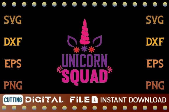 Unicorn Squad svg SVG designer krishna 