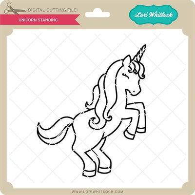 Unicorn Standing SVG Lori Whitlock 