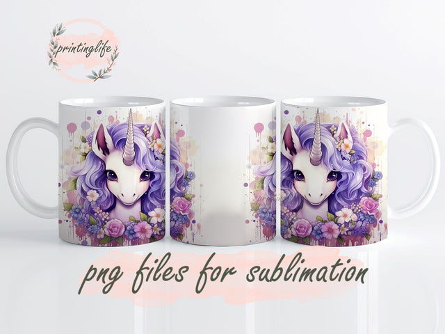 Unicorn Sublimation Design Digital Download PNG Instant Sublimation PrintingLife 