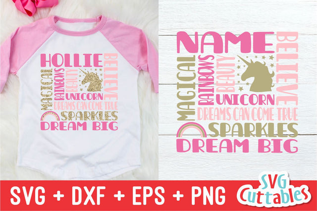 Unicorn Subway Art SVG Svg Cuttables 