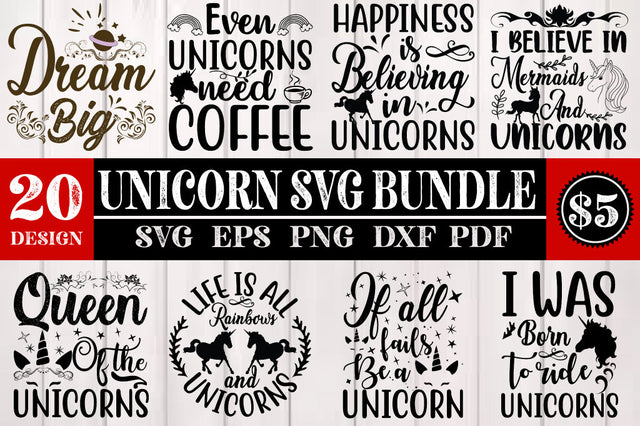 Unicorn svg bundle design SVG Svgcraft 