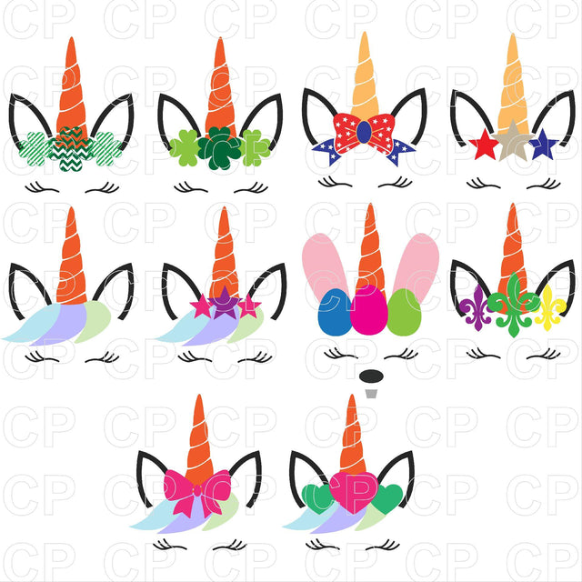 Unicorn SVG Bundle SVG cutperfectstudio