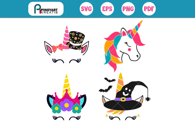 Unicorn Svg Bundle SVG Pinoyart Kreatib