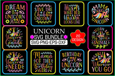 Unicorn SVG Bundle SVG Shahin alam 