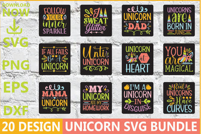 Unicorn SVG Bundle SVG Shahin alam 