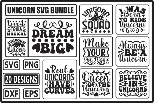 Unicorn SVG Bundle SVG Shahin alam 