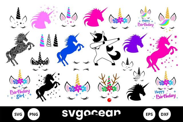 Unicorn Svg Bundle SVG SvgOcean 
