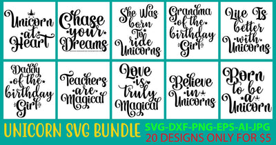 Unicorn SVG Bundle SVG Syaman 