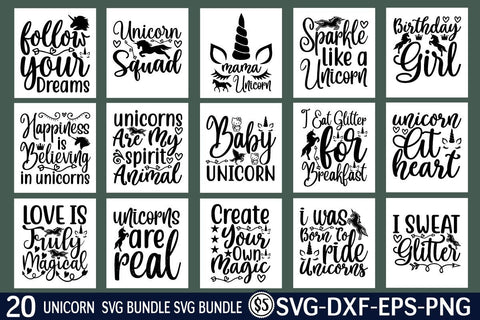 unicorn svg bundle vol 4 SVG buydesign 