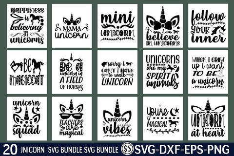 unicorn svg bundle vol 6 SVG buydesign 