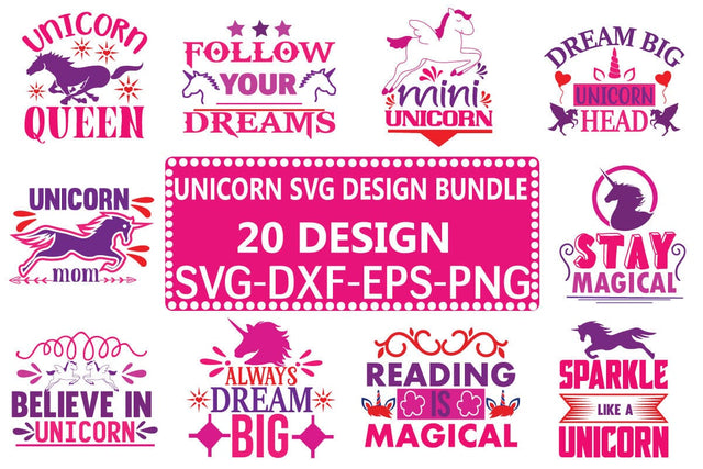 Unicorn SVG design bundle SVG designer krishna 