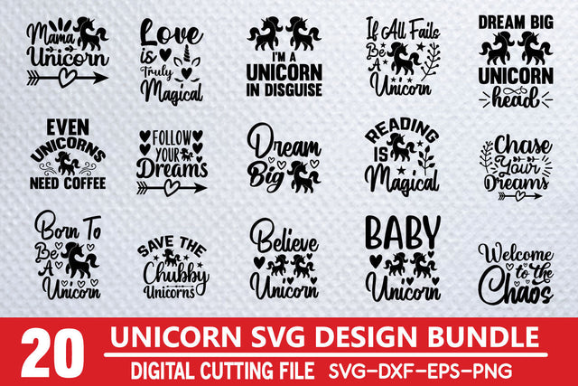 Unicorn SVG Design Bundle SVG md faruk hossain 