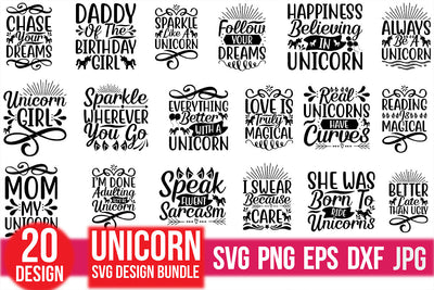 Unicorn SVG Design Bundle SVG Rupkotha 