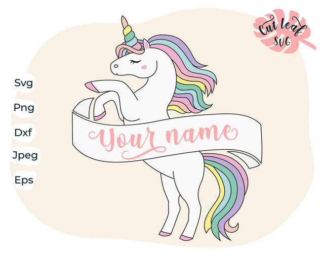 Unicorn svg, Monogram svg, Unicorn clipart, Unicorn png, Unicorn birthday svg, unicorn horn, cute unicorn svg, silhouette cricut file SVG CutLeafSvg 